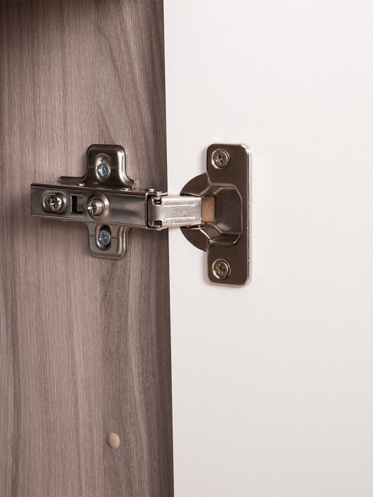 Роквуд Шкаф навесной 16.322.01, цвет корпус ДСП эмили блаш/фасады МДФ крем, ШхГхВ 38,4х36,6х90 см., универсальная сборка