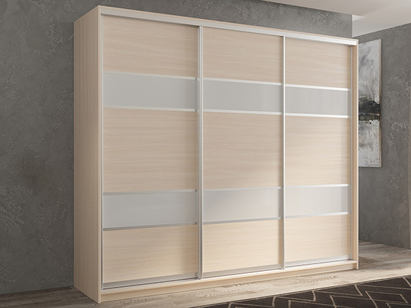 Шкаф-купе Кааппи 8 Дуб молочный 180х60х230 см