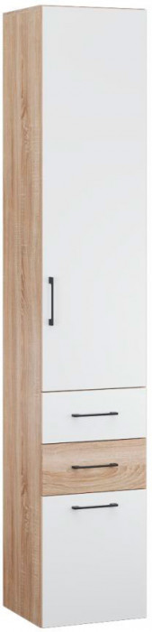 Прихожая Денвер пенал с пуфиком дуб сонома/белый