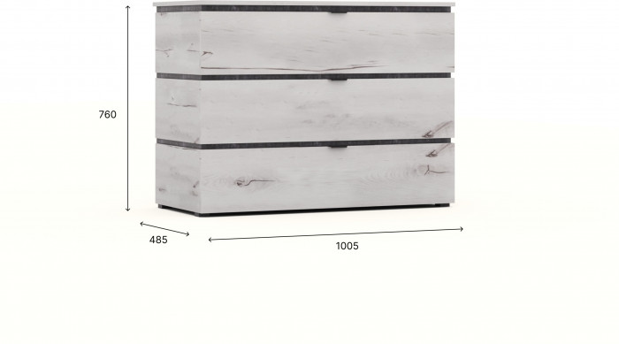 Модульная спальня "Ривьера" - Канадский дуб арктик/Бетон спаркс