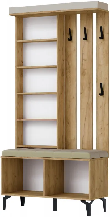 Центральная секция Милан, Дуб крафт золотой/Кашемир