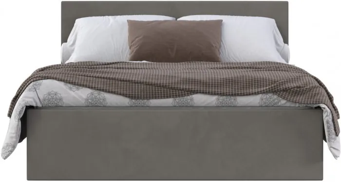 Кровать 160 КР-433-М с настилом из ламелей, Микровелюр Zeekr-55