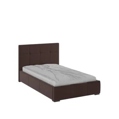 Рио Кровать интерьерная 120 коричневый квадрат, ортопед