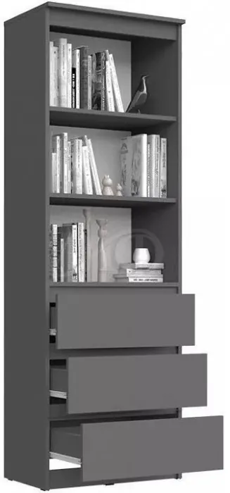 Челси Стеллаж (Белый глянец, Белый)