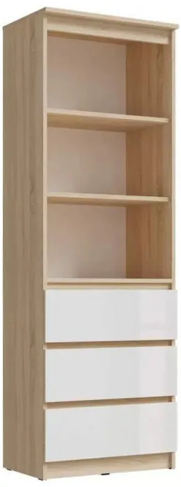 Челси Стеллаж (Белый глянец, Белый)