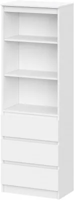 Челси Стеллаж, Белый/Белый глянец