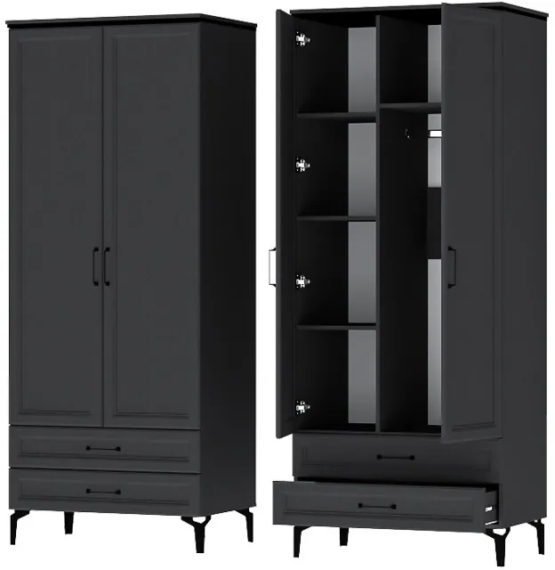 Модульная Прихожая Шарм, набор 5, Антрацит