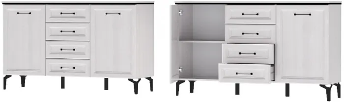 Модульная Прихожая Шарм, набор 6, Ясень Анкор Светлый