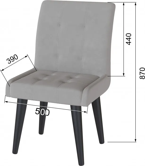 Стул Гира светло-серый