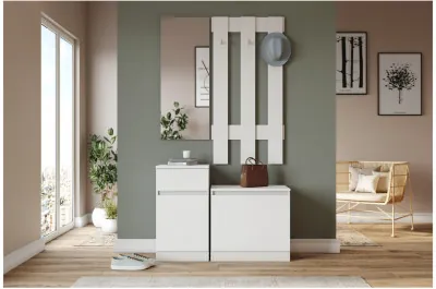 Модульная прихожая Мори, Белый