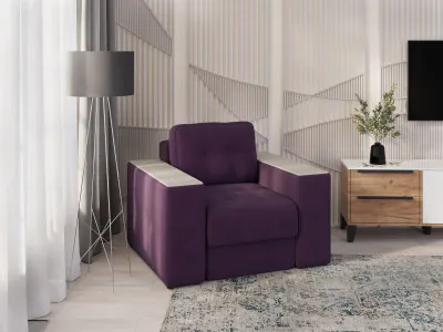 Кресло Нави, Винный/Клен кремовый МДФ