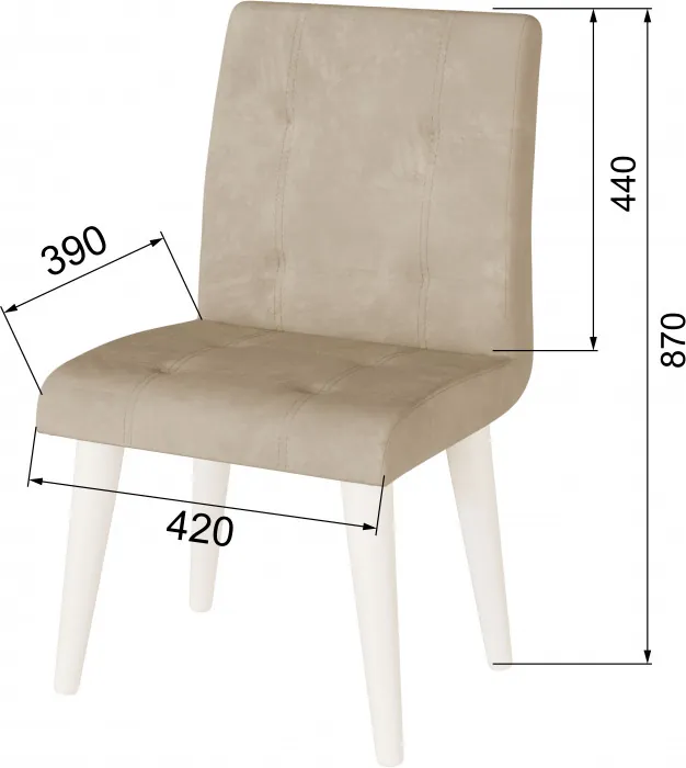 Стул Лилу бежевый (береза)