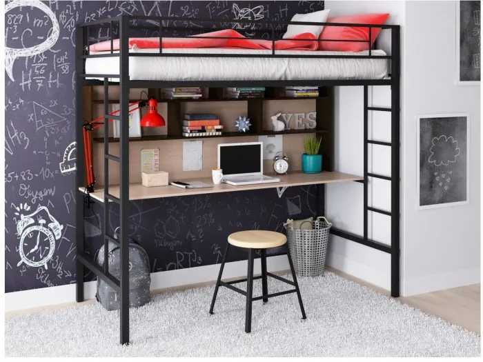 Кровать-чердак Севилья 1.2 (Венге, Коричневый)