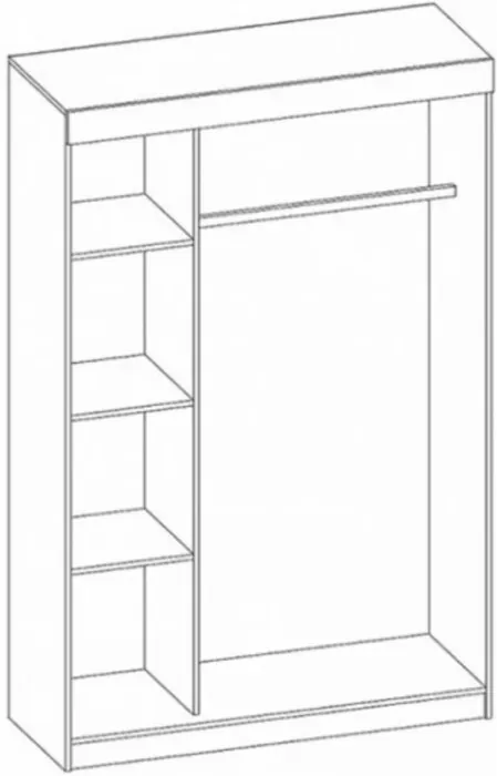 Модульная спальня Басямиф, композиция 2 (Белый)