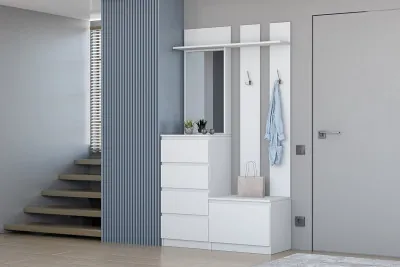 Кэт-1 Вешалка 2, Белый/Белый