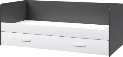 Кэнди Кровать ККР-1 графит/белый