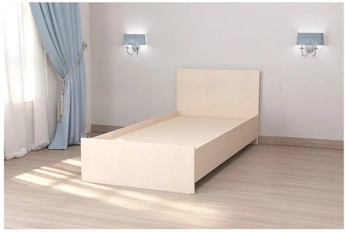 Кровать арт.032, низкий щиток, 90 (Бетон светлый)