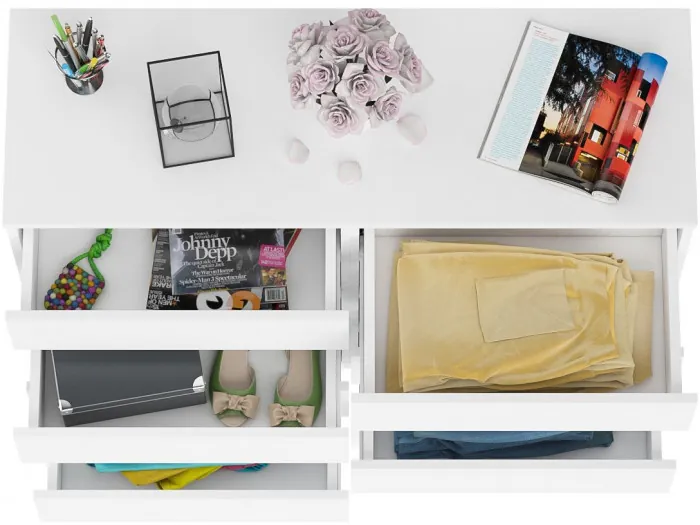 Мори Комод МК1200.8, цвет белый, ШхГхВ 120,4х41х94 см.