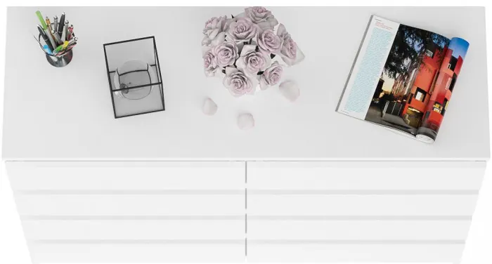 Мори Комод МК1200.8, цвет белый, ШхГхВ 120,4х41х94 см.