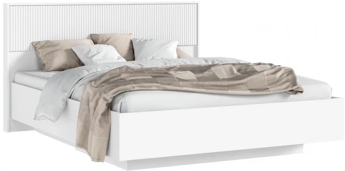 Кровать парящая с ортопед. основанием Марвэл 1,6м, Белый/Браш вайт