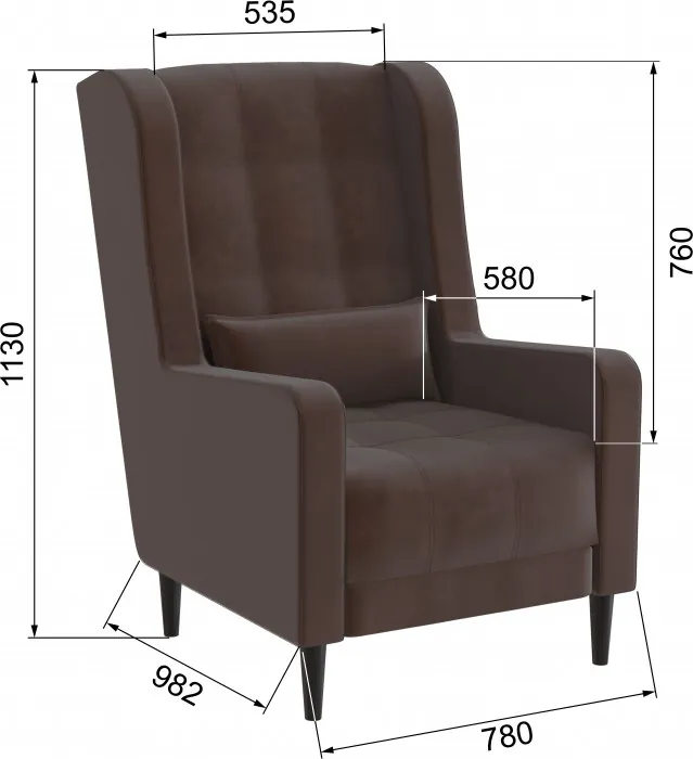Кресло Корк коричневый