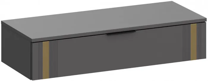 Модульная Прихожая Эмэ, набор №9, Графит/Графит золото, Simple 27