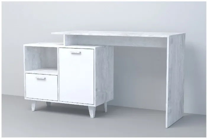 Эго Стол Ст-2 НГ (Глянец Белый/Дуб Крафт Золотой)