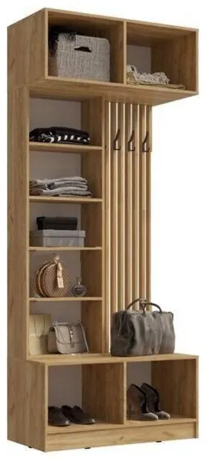 Модульная прихожая Роджинамиф, крафт Золотой/ Белый глянец (Дуб Крафт Золотой, Белый глянец)