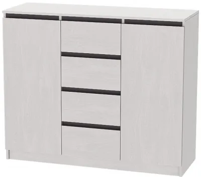 Кэт-1 Комод 2-Ств./Ящики, Ясень анкор светлый/Графит