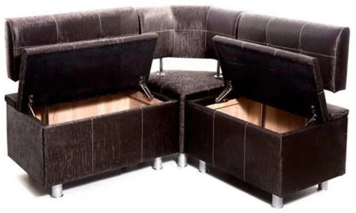 Кухонный уголок Торонто 1250х1250 к/з Бурбон