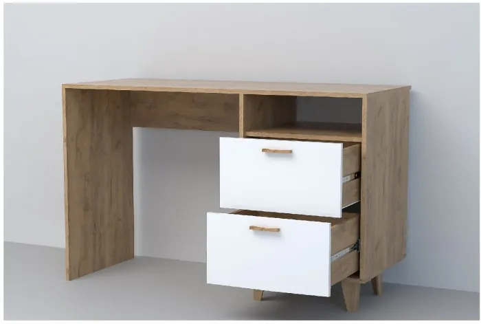 Эго Стол Ст-3 НГ (Глянец Белый/Бетон Светлый)