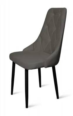 Стул "Граф" черный матовый Томми 11 графит