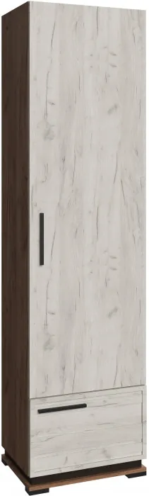 Модена Прихожая, композиция 2, Дуб белый, Венге/Дуб крафт табачный