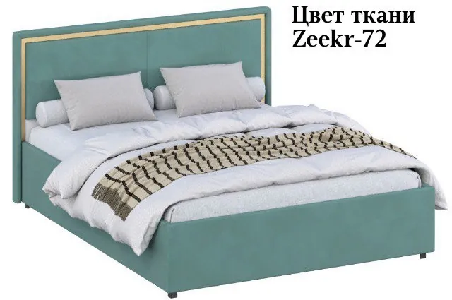 Кровать 140 с ортопед. основанием КР-431-М-14, Микровелюр Zeekr-72
