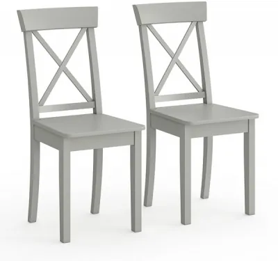 Два стула Мебель--24 Гольф-14 разборных, цвет серый, деревянное сиденье серое, ШхГхВ 41х42х95 см., от пола до верха сиденья 47 см.