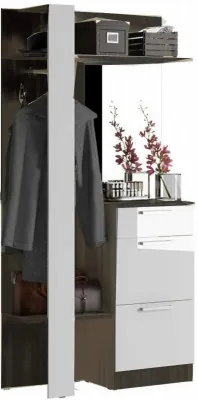 Мартина Вешалка комбинированная (Венге / Белый)