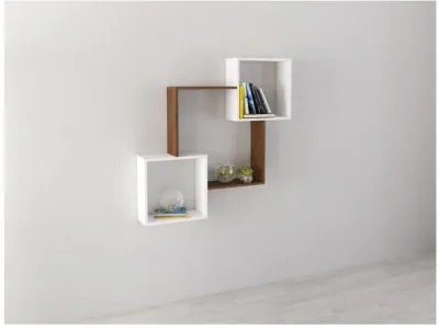 Полка навесная ПН-2 орех донской/белый