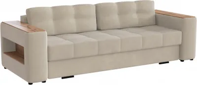 Диван раскладной Доро, бежевый/мдф дуб канадский