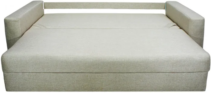 Диван-еврокнижка Ливерпуль, 160х195, пружинный блок, рогожка, бежевый