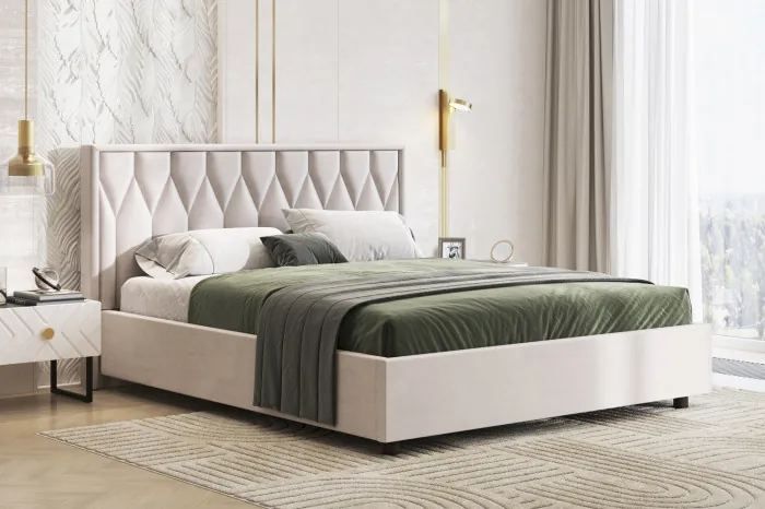 Кровать-10М с подъёмным основанием 1600 слоновая кость