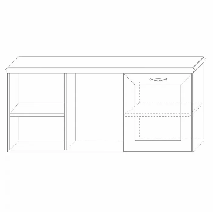 Полка навесная 4 Сиена