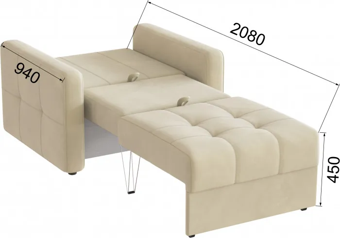 Кресло-кровать Брэй, Бежевый