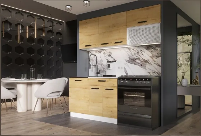 Кухня ЛДСП Хозяюшка 1100 +ГАЗ600, Вотан