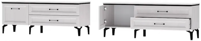 Шарм Тумба Т-2 Ясень Анкор Светлый/Рамка