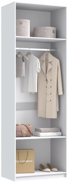 Полка косметическая со шкафом 2х-ств Марвэл, Белый/Браш вайт