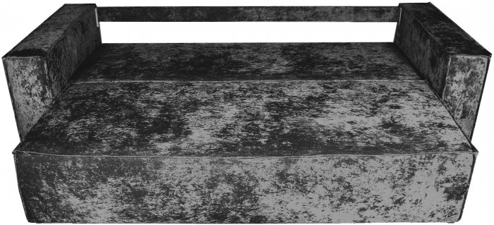 Диван-кровать Лофт Люкс Плюш, еврокнижка, 140х195, черный