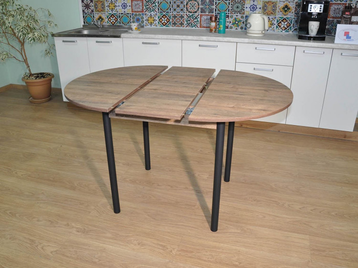 Стол обеденный Ники Черный / Дуб Велигтон