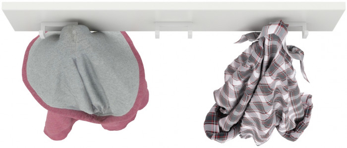 Октава 15.14.02 Вешалка, белый шагрень