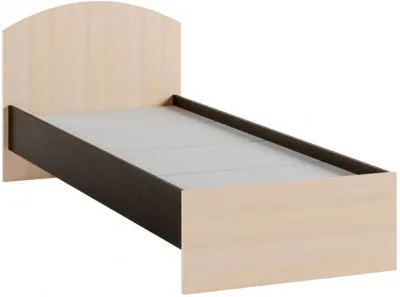 Ненси-1 кровать венге/дуб молочный с основанием ДСП 2С 800