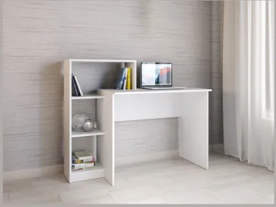 Компьютерный стол Квартет-2 белый